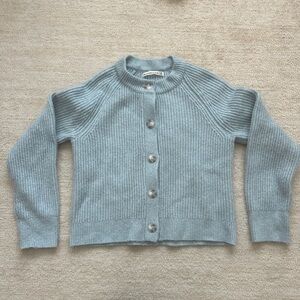 light blue abercrombie and fitch cardigan